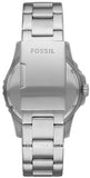 Fossil FB-01 Automatic Skeleton Black Dial Silver Steel Strap Watch for Men - ME3190 Authentic Buy Shop Now