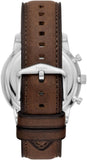 Fossil Neutra Chronograph White Dial Brown Leather Strap Watch for Men - FS5380 Authentic Buy Shop Now