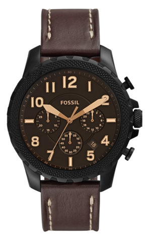 Fossil Bowman Chronograph Brown Dial Brown Leather Strap Watch for Men - FS5601 Authentic Buy Shop Now