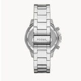 Fossil Bannon Multifunction Chronograph Silver Dial Silver Steel Strap Watch for Men - BQ2490 Authentic Buy Shop Now