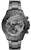 Fossil Bannon Multifunction Chronograph Grey Dial Grey Steel Strap Watch for Men - BQ2491 Authentic Buy Shop Now