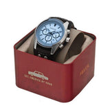 Fossil Coachman Chronograph Blue Dial Black Leather Strap Watch for Men - CH2564 Authentic Buy Shop Now