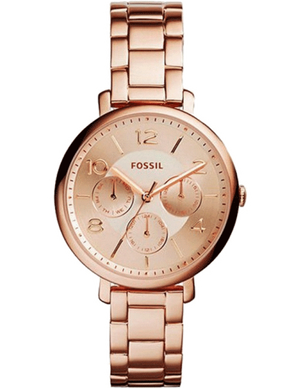 Fossil Jacqueline Rose Gold Dial Rose Gold Steel Strap Watch for Women - ES3665 Authentic Buy Shop Now