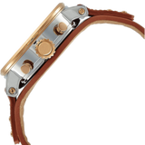 Fossil Boyfriend Chronograph White Dial Brown Leather Strap Watch for Women - ES3837 Authentic Buy Shop Now