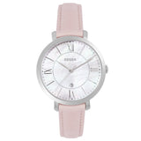 Fossil Jacqueline Blush Mother of Pearl Dial Pink Leather Strap Watch for Women - ES4151 Authentic Buy Shop Now