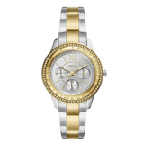 Fossil Stella Sport Multifunction Silver Dial Two Tone Steel Strap Watch for Women - ES5107 Authentic Buy Shop Now
