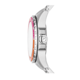 Fossil Blue Dive Analog Pink Dial Silver Steel Strap Watch For Women - ES5351 Authentic Buy Shop Now