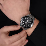 Fossil FB-03 Chronograph Black Dial Silver Steel Strap Watch for Men - FS5725 Authentic Buy Shop Now
