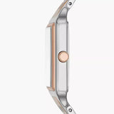 Fossil Raquel Three Hand White Dial Two Tone Steel Strap Watch For Women - ES5222 Authentic Buy Shop Now