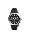 Fossil Pilot 54 Chronograph Black Dial Black Leather Strap Watch for Men - FS5181 Authentic Buy Shop Now