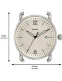 Fossil The Commuter White Dial Brown Leather Strap Watch for Men - FS5275 Authentic Buy Shop Now