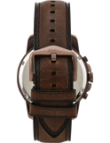 Fossil Grant Chronograph White Dial Brown Leather Strap Watch for Men - FS5344 Authentic Buy Shop Now