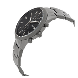 Fossil Townsman Chronograph Black Dial Silver Steel Strap Watch for Men - FS5349 Authentic Buy Shop Now