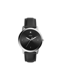 Fossil The Minimalist Carbon Series Black Dial Black Leather Strap Watch for Men - FS5497 Authentic Buy Shop Now