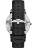 Fossil The Minimalist Carbon Series Black Dial Black Leather Strap Watch for Men - FS5497 Authentic Buy Shop Now