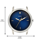Fossil The Minimalist 3H Blue Dial Brown Leather Strap Watch for Men - FS5499 Authentic Buy Shop Now