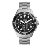 Fossil FB-03 Chronograph Black Dial Silver Steel Strap Watch for Men - FS5725 Authentic Buy Shop Now