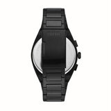 Fossil Everett Chronograph Black Dial Black Steel Strap Watch for Men - FS5797 Authentic Buy Shop Now