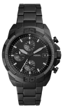 Fossil Bronson Chronograph Black Dial Black Steel Strap Watch for Men - FS5853 Authentic Buy Shop Now