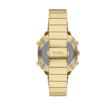 Fossil Retro Analog-Digital Gold Dial Gold Steel Strap Watch for Men - FS5889 Authentic Buy Shop Now