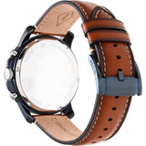 Fossil Grant Chronograph Blue Dial Brown Leather Strap Watch for Men - FS5151 Authentic Buy Shop Now