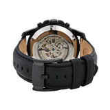 Fossil Grant Automatic Black Dial Black Leather Strap Watch for Men - ME3028 Authentic Buy Shop Now
