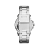 Fossil Grant Skeleton Black Dial Silver Steel Strap Watch for Men - ME3055 Authentic Buy Shop Now