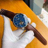Fossil Townsman Automatic Blue Dial Brown Leather Strap Watch for Men - ME3110 Authentic Buy Shop Now