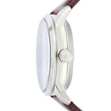 Fossil Townsman Automatic Blue Dial Brown Leather Strap Watch for Men - ME3110 Authentic Buy Shop Now