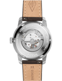 Fossil Pilot 54 Automatic Black Dial Brown Leather Strap Watch for Men - ME3118 Authentic Buy Shop Now