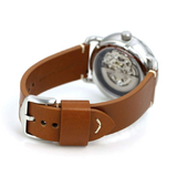 Fossil Commuter Automatic Skeleton Blue Dial Brown Leather Strap Watch for Men - ME3159 Authentic Buy Shop Now