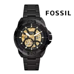 Fossil Bronson Automatic Skeleton Black Dial Black Steel Strap Watch for Men - ME3217 Authentic Buy Shop Now