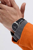 Fossil The Minimalist Three Hand Black Dial Black Leather Strap Watch for Men - FS5398 Authentic Buy Shop Now