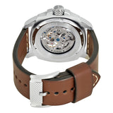 Fossil Modern Machine Automatic Skeleton White Dial Brown Leather Strap Watch for Women - ME3083 Authentic Buy Shop Now