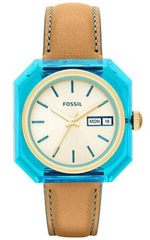 Fossil Candy White Dial Brown Leather Strap Watch for Men - ES3536 Authentic Buy Shop Now