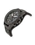 Fossil Nate Chronograph Black Dial Black Leather Strap Watch for Men - JR1510 Authentic Buy Shop Now