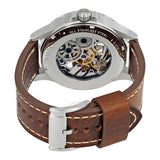 Fossil Forrester Automatic Skeleton Grey Dial Brown Leather Strap Watch for Men - ME3178 Authentic Buy Shop Now