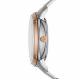 Fossil Neutra Automatic Skeleton White Dial Two Tone Steel Strap Watch for Men - ME3196 Authentic Buy Shop Now