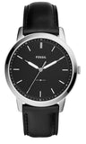 Fossil The Minimalist Three Hand Black Dial Black Leather Strap Watch for Men - FS5398 Authentic Buy Shop Now