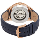 Fossil Townsman Automatic White Dial Navy Blue Leather Strap Watch for Men - ME3171 Authentic Buy Shop Now