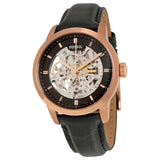 Fossil Townsman Automatic Skeleton Black Dial Black Leather Strap Watch for Men - ME3084 Authentic Buy Shop Now