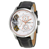 Fossil Townsman Twist Multifunction White Dial Black Leather Strap Watch for Men - ME1164 Authentic Buy Shop Now