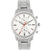 Fossil Townsman White Dial Silver Steel Strap Watch for Men - FS5346 Authentic Buy Shop Now