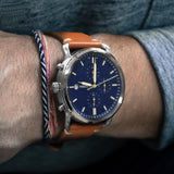 Fossil The Commuter Blue Dial Brown Leather Strap Watch for Men - FS5401 Authentic Buy Shop Now