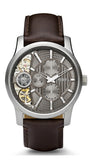 Fossil Twist Chronograph Multifunction Taupe Dial Brown Leather Strap Watch for Men - ME1098 Authentic Buy Shop Now
