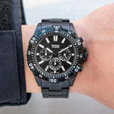 Fossil Garrett Chronograph Black Dial Black Steel Strap Watch for Men - FS5773 Authentic Buy Shop Now