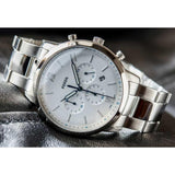 Fossil Neutra Chronograph White Dial Silver Steel Strap Watch for Men - FS5433 Authentic Buy Shop Now