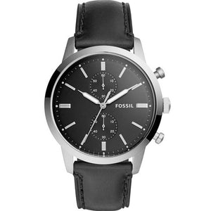 Fossil Townsman Multifunction Black Dial Black Leather Strap Watch for Men - FS5396 Authentic Buy Shop Now