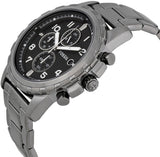 Fossil Dean Chronograph Black Dial Black Steel Strap Watch for Men - FS4721 Authentic Buy Shop Now