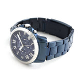 Fossil Grant Chronograph Blue Dial Blue Steel Strap Watch for Men - FS5230 Authentic Buy Shop Now